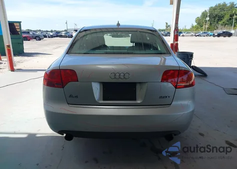 2007 Audi A4 2.0T из США, поврежденный, VIN WAUAF78E67A063908